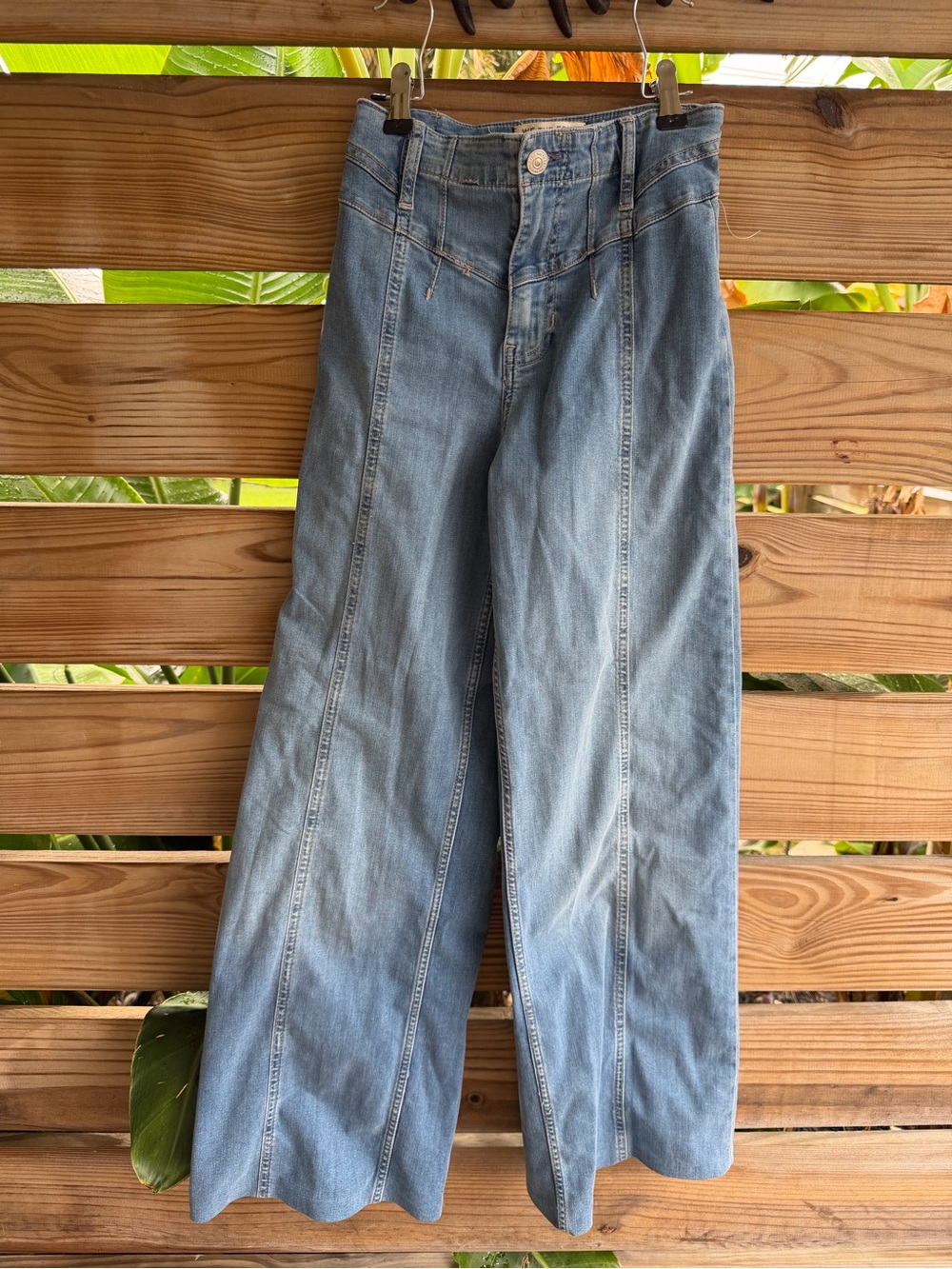 We The Free Light Blue Wide-Leg Jeans
